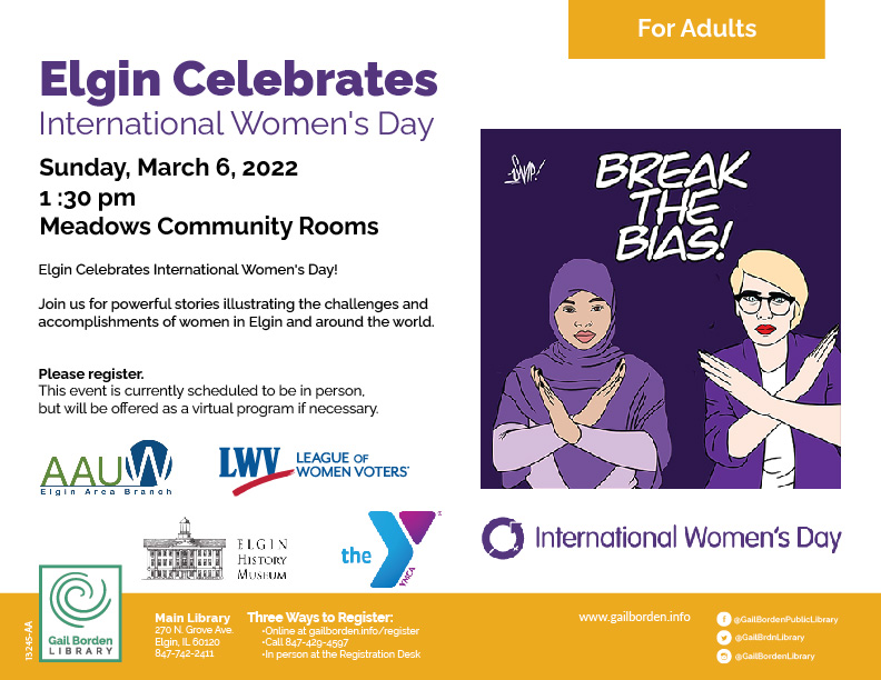 Elgin Celebrates International Women's Day